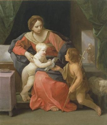  The Virgin and Child with St John the Baptist : Una Exploración de la Devoción y la Inocencia Pictórica